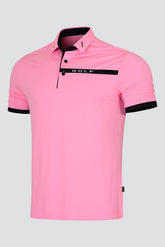 Áo Polo Golf Nam ARISLE Pro-Golfer Golf Stripe Pink
